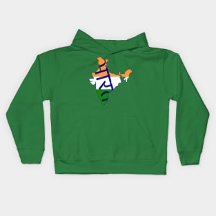 India country typography Kids Hoodie